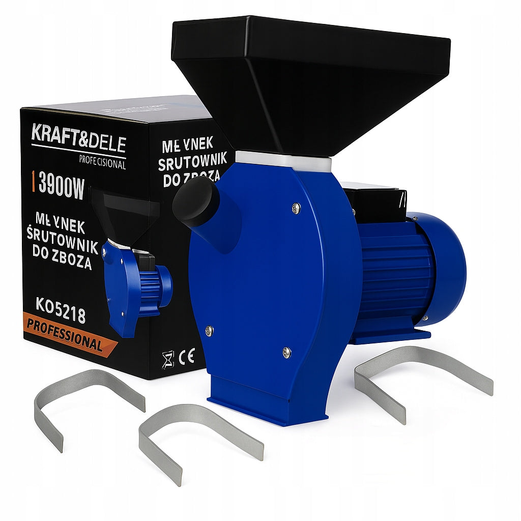GRINDER SHOT BLASTING MACHINE FOR GRAIN FEED 3,9 kW 3X SIEVE SHREDDER NEW MOD*