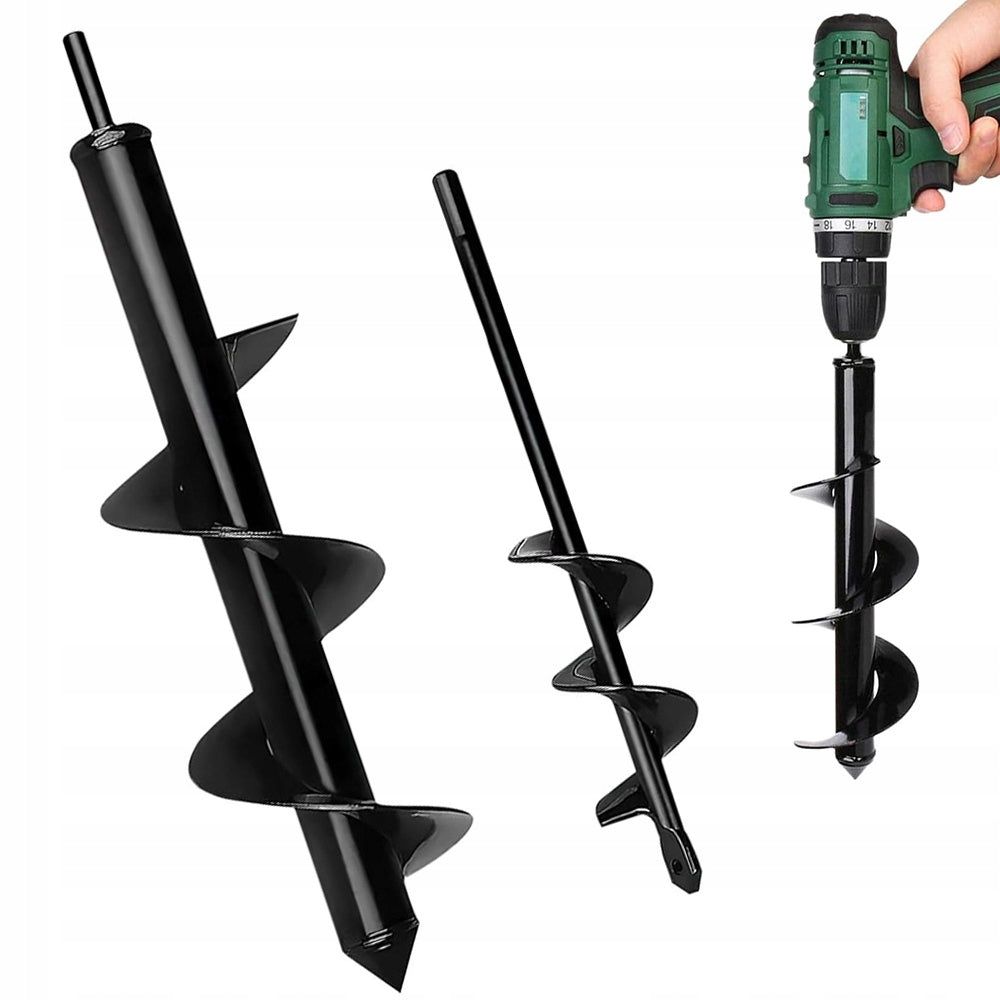 GROUND DRILL BITS 2 PIECES FAST DIGGING FOR PLANTING ONIONS AND SHRUBS