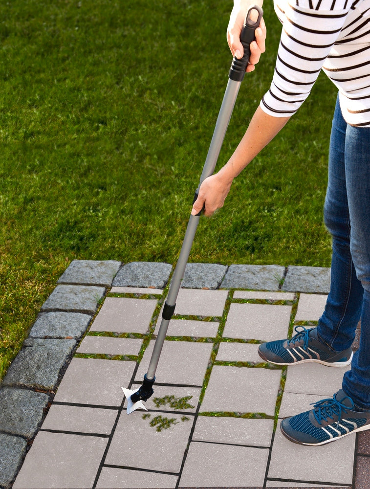 GROUT SCRAPER WITH 4 TEETH STAINLESS STEEL TELESCOPIC HANDLE 63-130 CM Brand Maximex