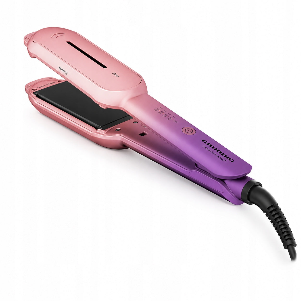 GRUNDIG HS 8331 STRAIGHTENER 2IN1 FOR HAIR ROTATING CERAMIC TILES