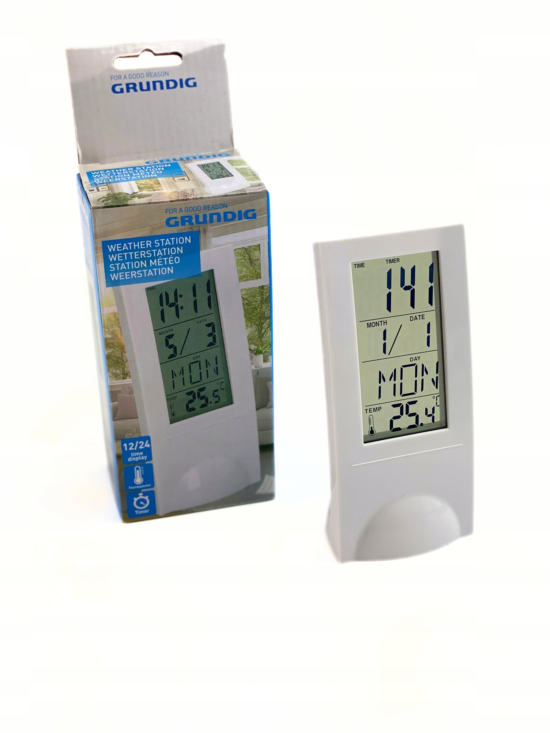 GRUNDIG WEATHER STATION WITH CLOCK AND ALARM
