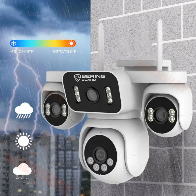 GSM SOLAR outdoor camera 4 INDEPENDENT ROTARY CAMERAS 6MPX Zoom BERING Manufacturer code H4AOV