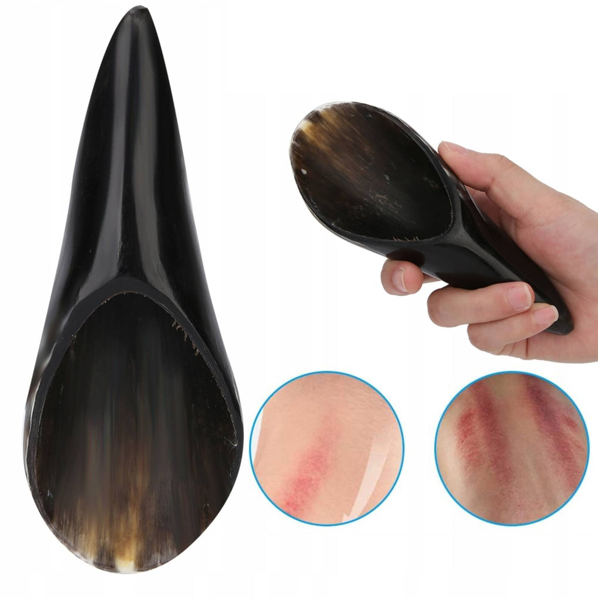 GUA SHA STONE FOR FACE MASSAGE OX HORN MASSAGER 15-20 cm Medical device no