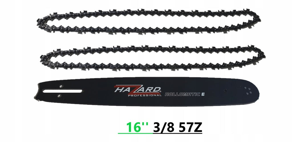 GUIDE 16" 3/8''050 57 SAWS +2CHAINS
