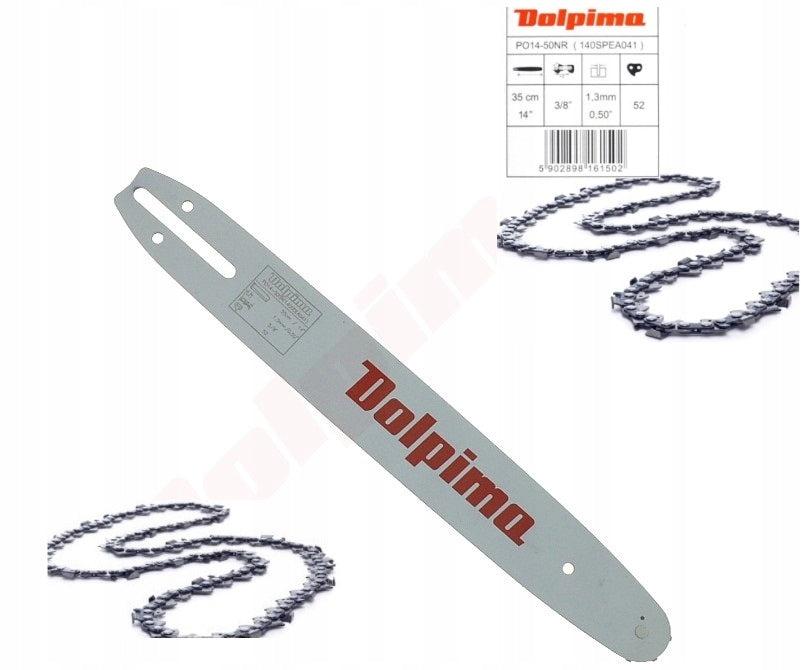 GUIDE 35CM 3/8 52 DL CHAIN X2 HUSQVARNA 120 MARK II 136 137 141 172