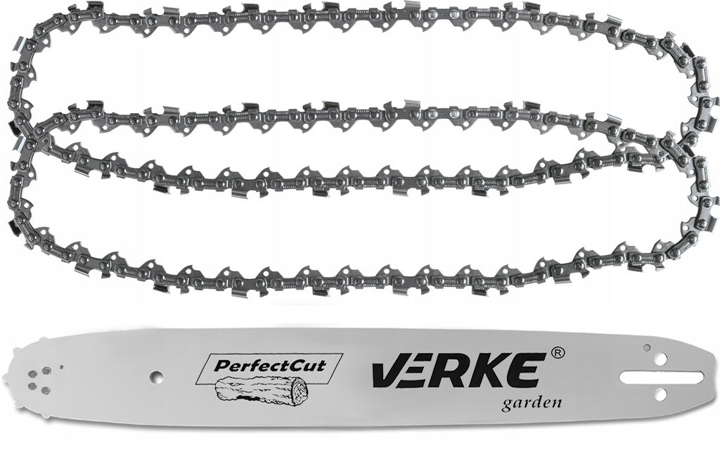 GUIDE WITH 2 CHAINS FOR COMBUSTION SAW 15" 38cm 3/8 1,3mm 56T Manufacturer code V90444