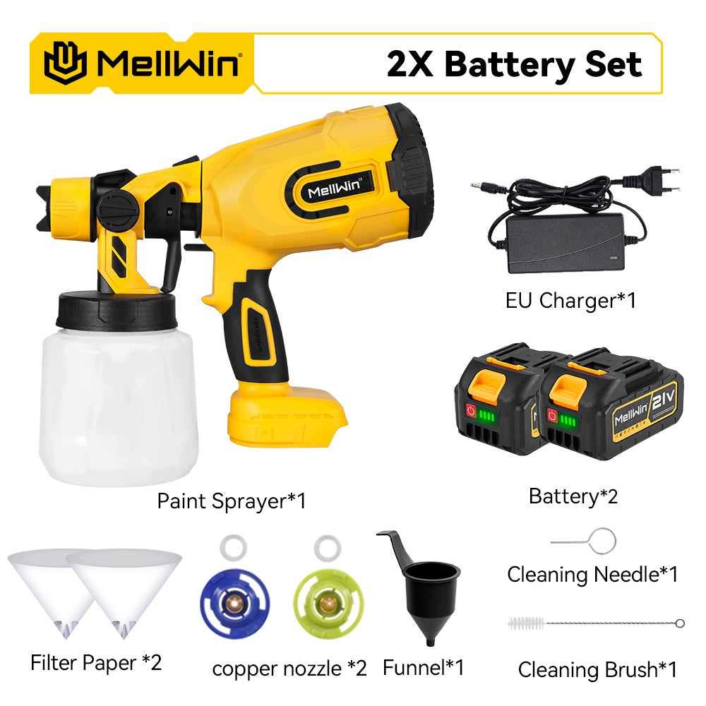 GUN FOR PAINTING WALLS ELECTRIC SPRAY UNIT 1200ML 3 NOZZLES Manufacturer code sku006983_2