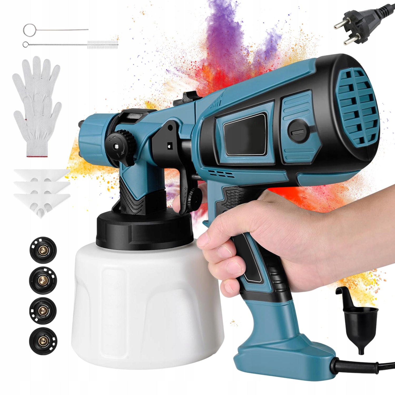 GUN PAINT SPRAYER FOR PAINTING WALLS REGULATION OF PAINT FLOW 850W