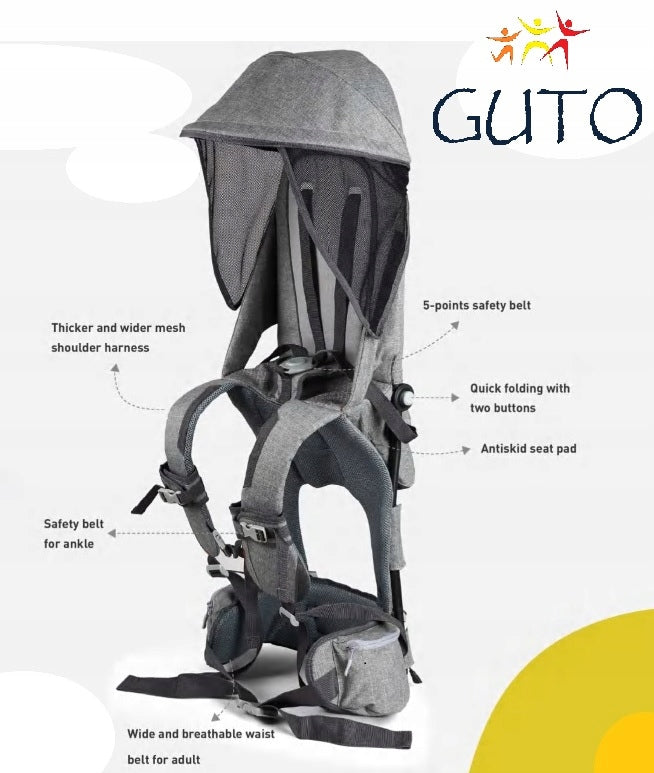 GUTO HIKING RAM, SUPER LIGHTWEIGHT GREY SPORTS HIKING CARRIER for kids Manufacturer code 5906667740776