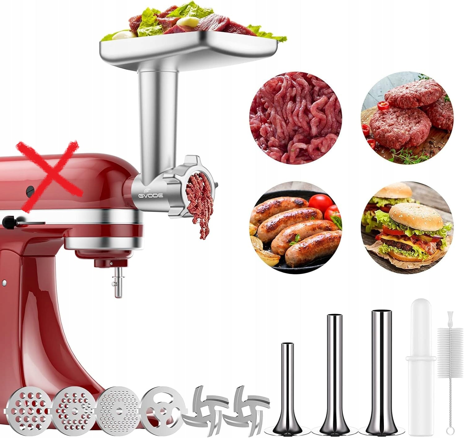 GVODE G1705 Meat Grinder Cover for KitchenAid Stand Mixer