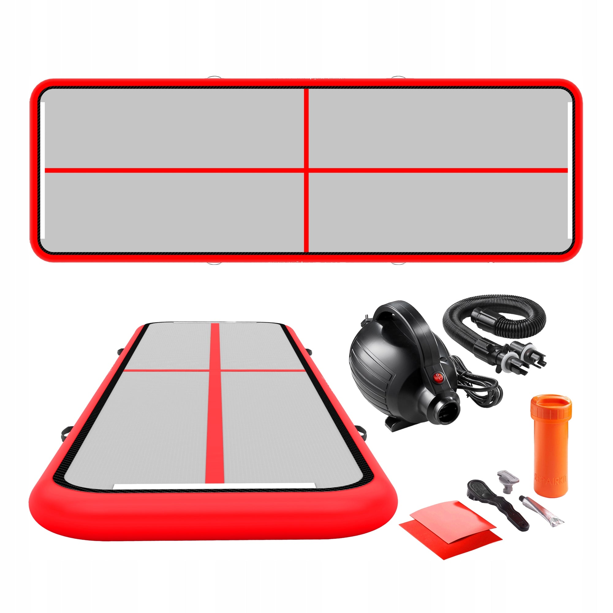 GYM MAT AIR TRACK PATH ACROBATIC INFLATABLE MATTRESS PUMP 6M