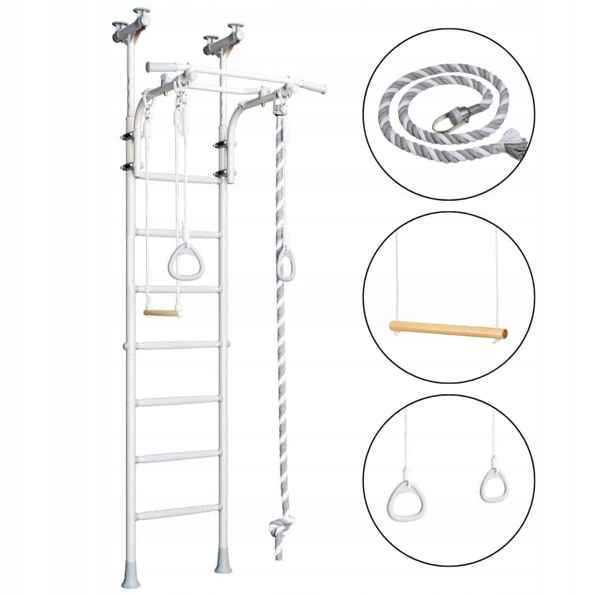 GYMNASTIC LADDER COMET 5 WHITE Brand Małpiszon