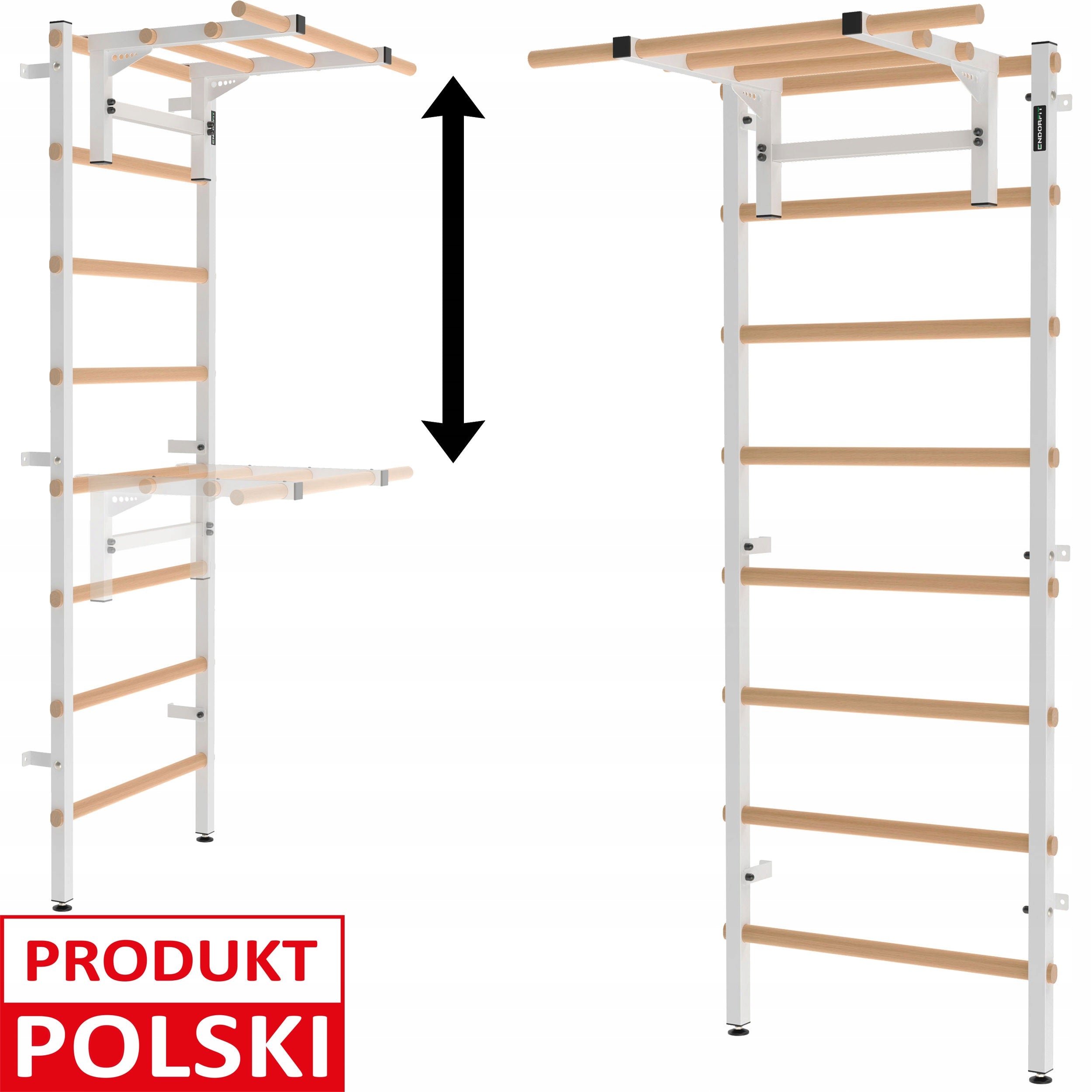 GYMNASTIC LADDER metal-wood with pull-up bar ENDORFIT