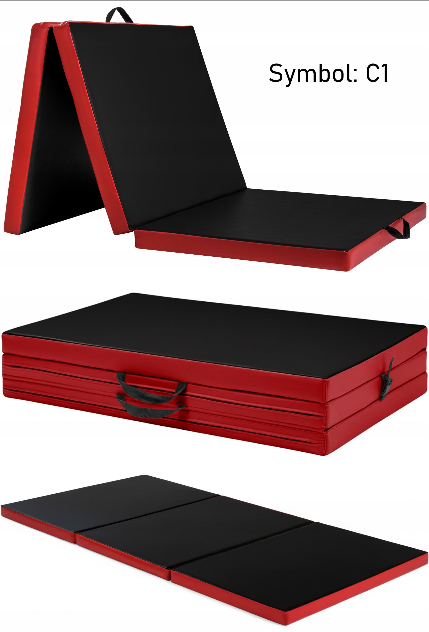 GYMNASTIC MATTRESS FOLDING REHABILITATION EXERCISE MAT 180x60x6 Manufacturer code AMS61