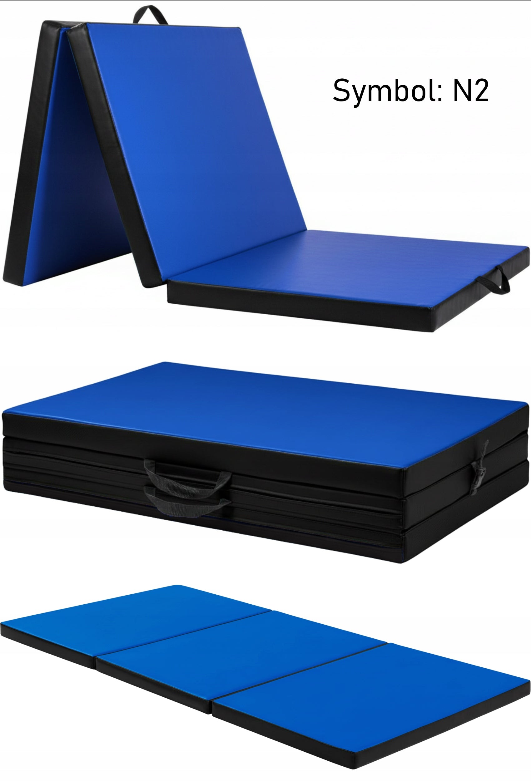 GYMNASTIC MATTRESS FOLDING REHABILITATION EXERCISE MAT 180x80x6 Manufacturer code AMS62