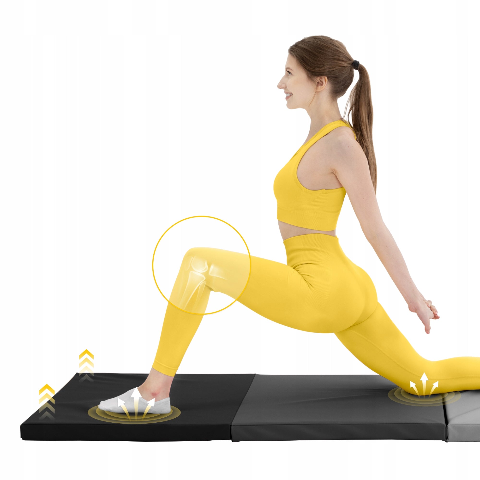 GYMNASTIC MATTRESS REHABILITATION EXERCISE FOLDING PORTABLE MAT 180 cm Manufacturer code Materac gimnastyczny GM03