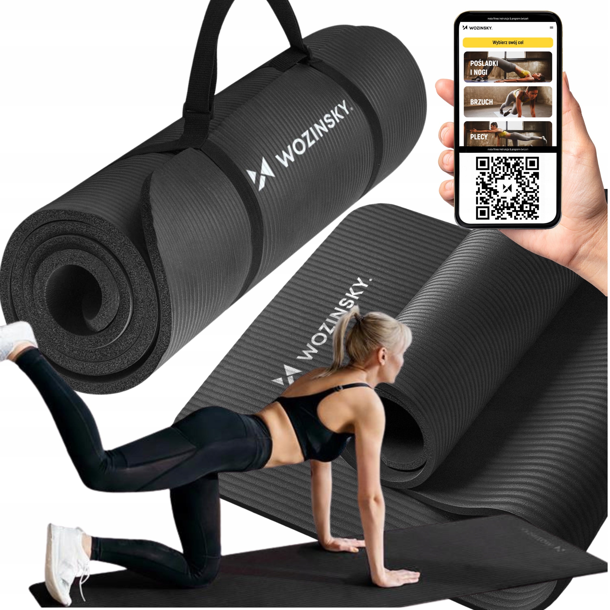 GYMNASTIC YOGA MAT NON-SLIP TRAINING FITNESS MAT THICK