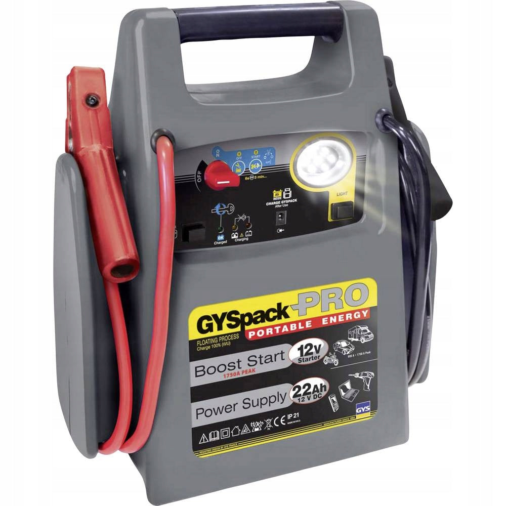 GYS GYSPACK PRO boot device, booster 12V 1750A 026155 Manufacturer code 026155