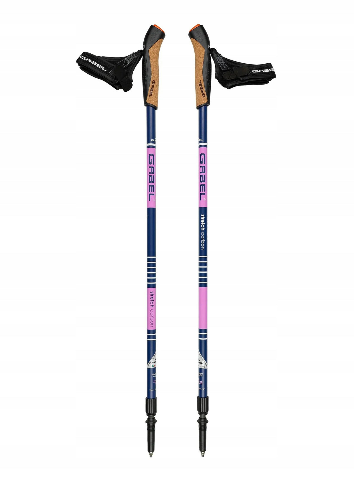 Gabel Stretch Carbon Nordic walking poles - lilac Brand Gabel