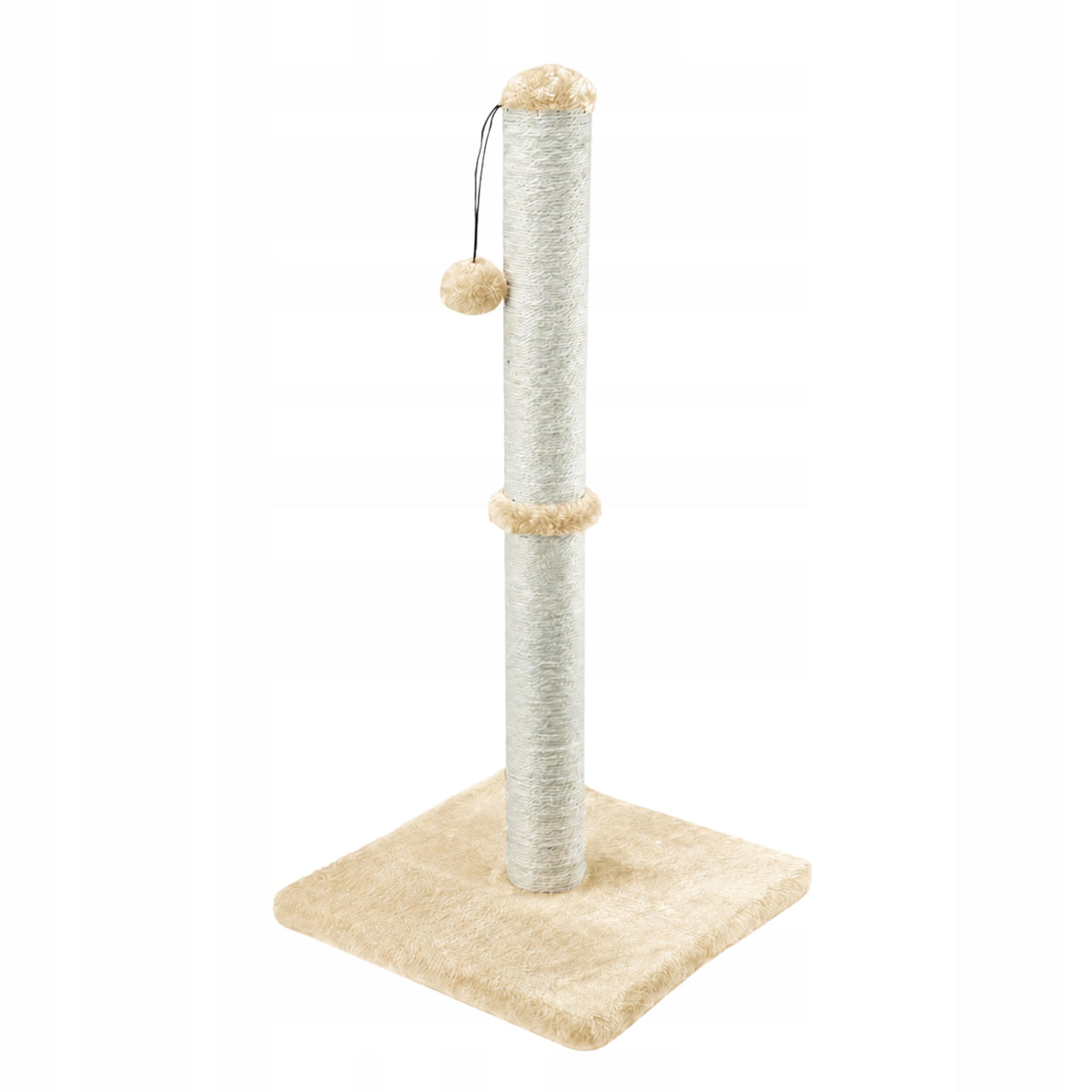 Gaczoo Cat scratcher post with ball 40 x 40 x 72 cm beige Manufacturer code Gaczoo Drapak stojący z Piłką dla kota
