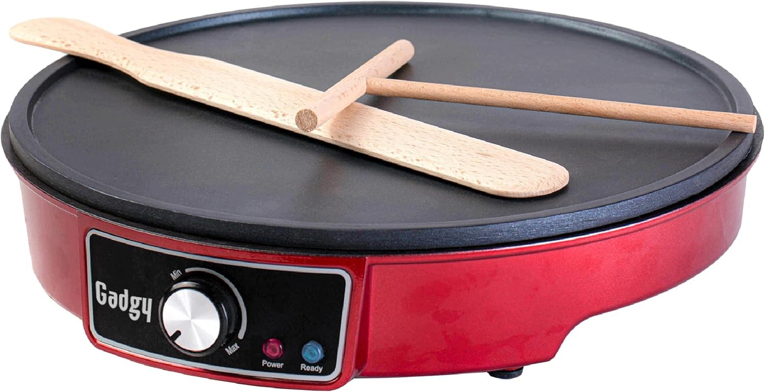 Gadgy Pancake Maker 30cm with Non-stick Coating and Cake Spreader