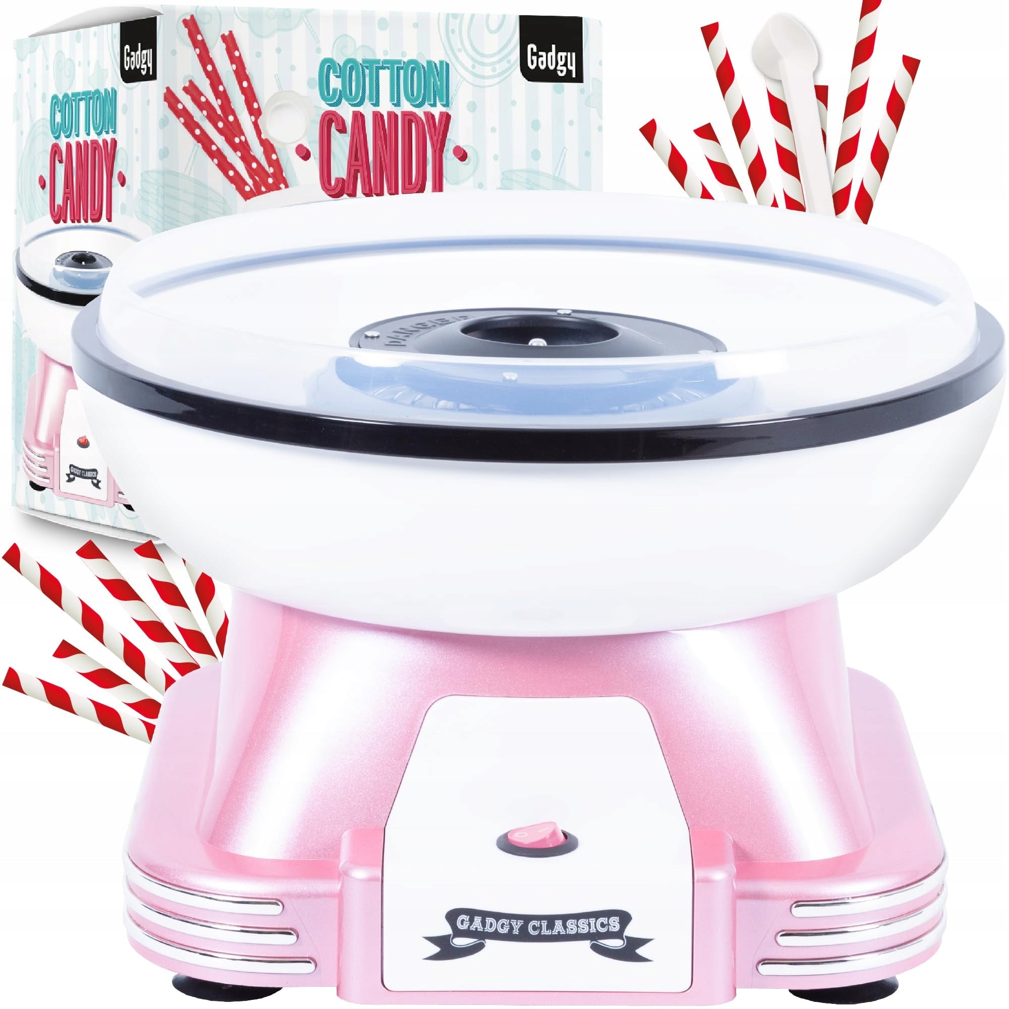 Gadgy Retro Cotton Candy Machine for Home (Pink)