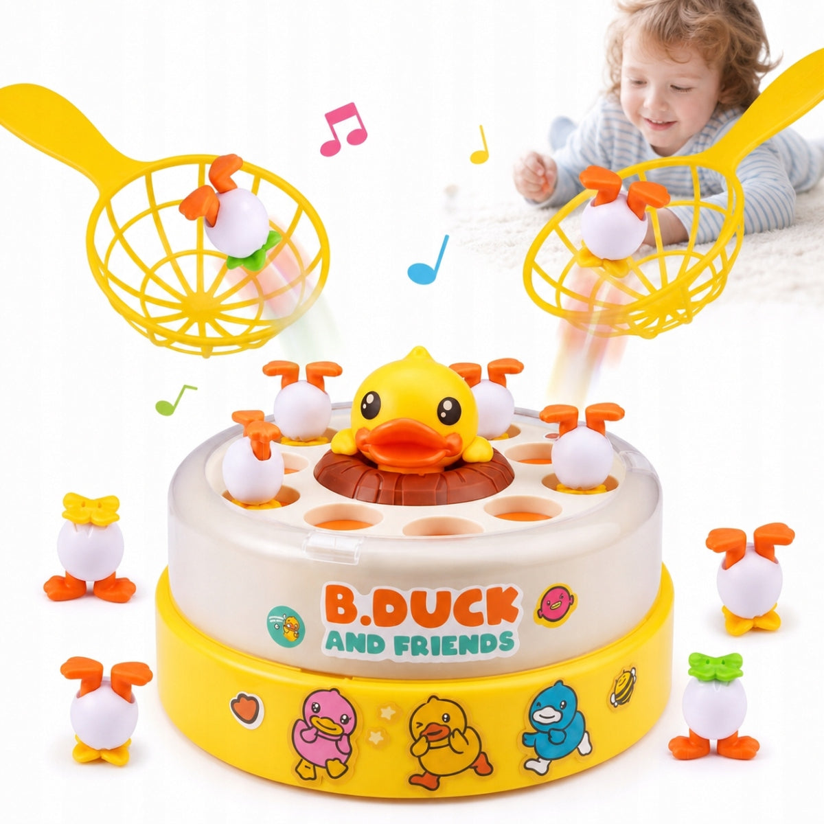 Game Bounce Catch Duck Pop Up Jumping Duck Interactive Educational Game