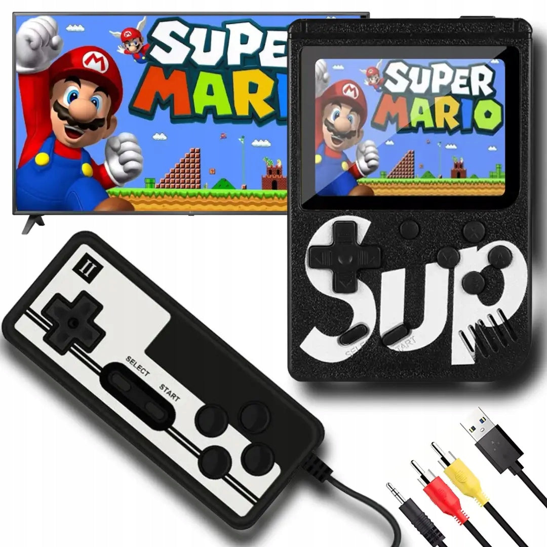 Game Boy Mini Console Retro Portable 400 Games for TV + PAD for 2 People