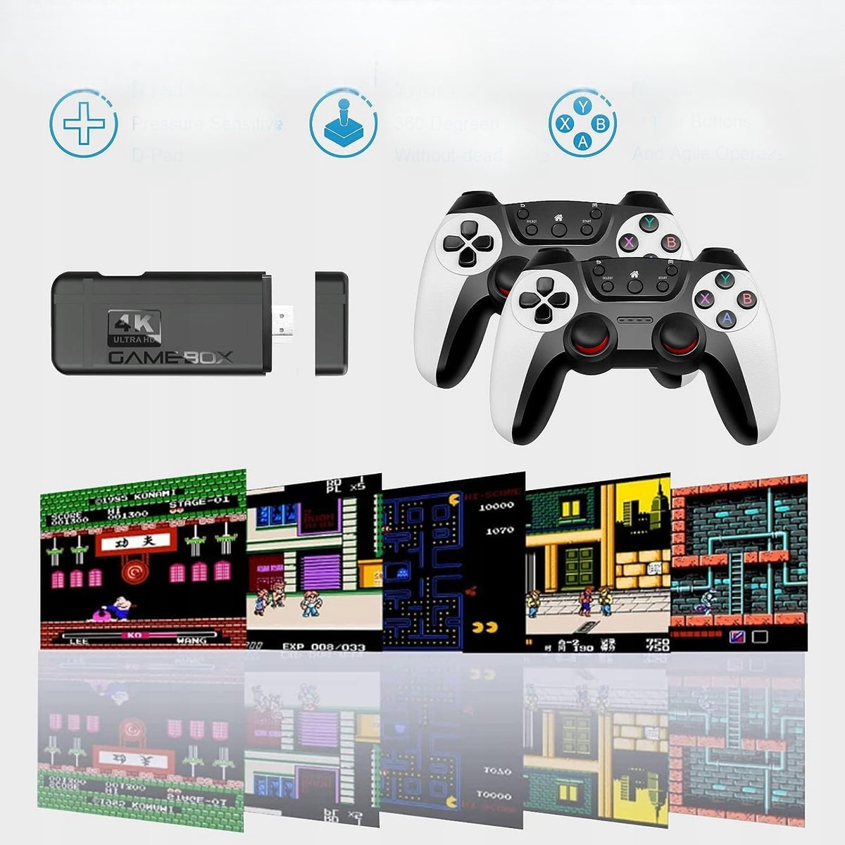 Game Console Over 20 000 Classic Games Wireless Controllers Packaging status original