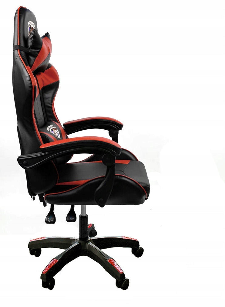 Gaming Chair Computer SWIVEL Office Player Chair + BACK MASSAGE! Manufacturer code FOX-1 CZERWONO-CZARNY
