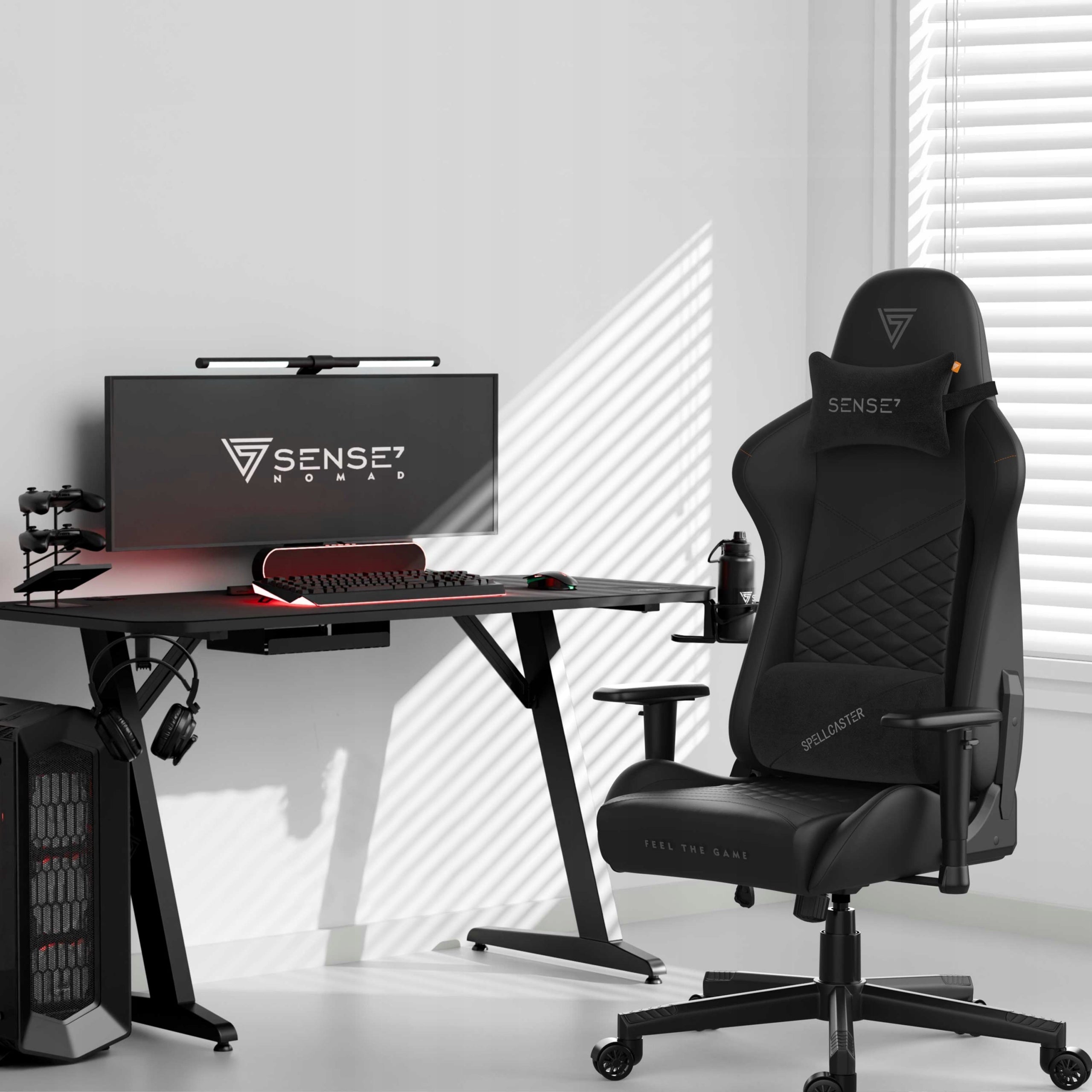 Gaming Chair Office Swivel Adjustable up to 150kg Senshi Sense7 Brand Sense7
