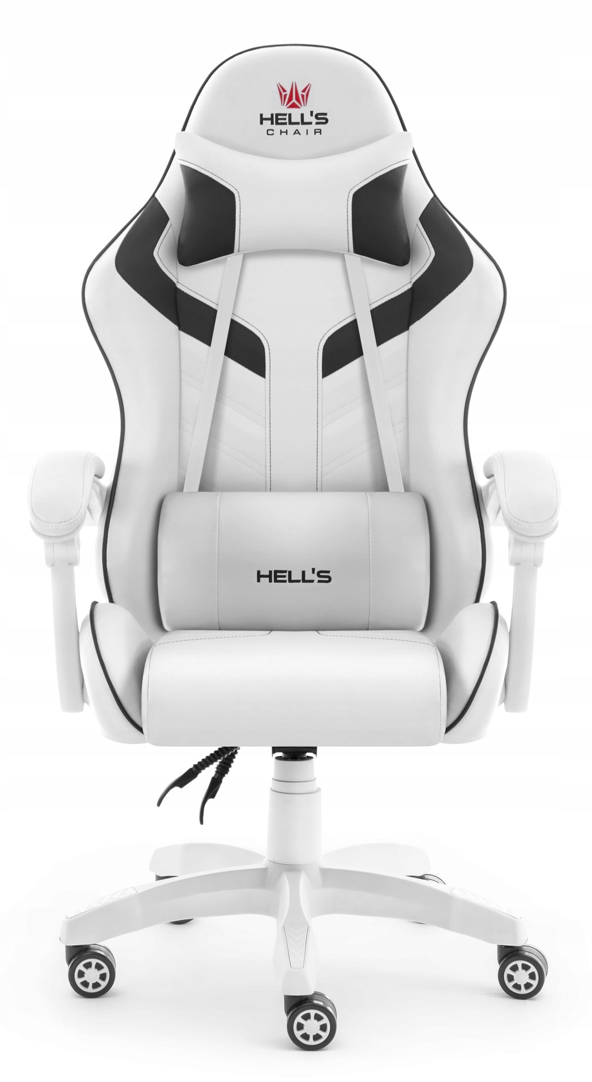 Gaming Chair Office Swivel Hell's Chair HC- 1007 2.0 White Upholstery color black and white