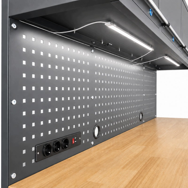 Garage Furniture Workshop Trolley Table Circles LED Top Cabinets Drawers HDM Manufacturer code 24283