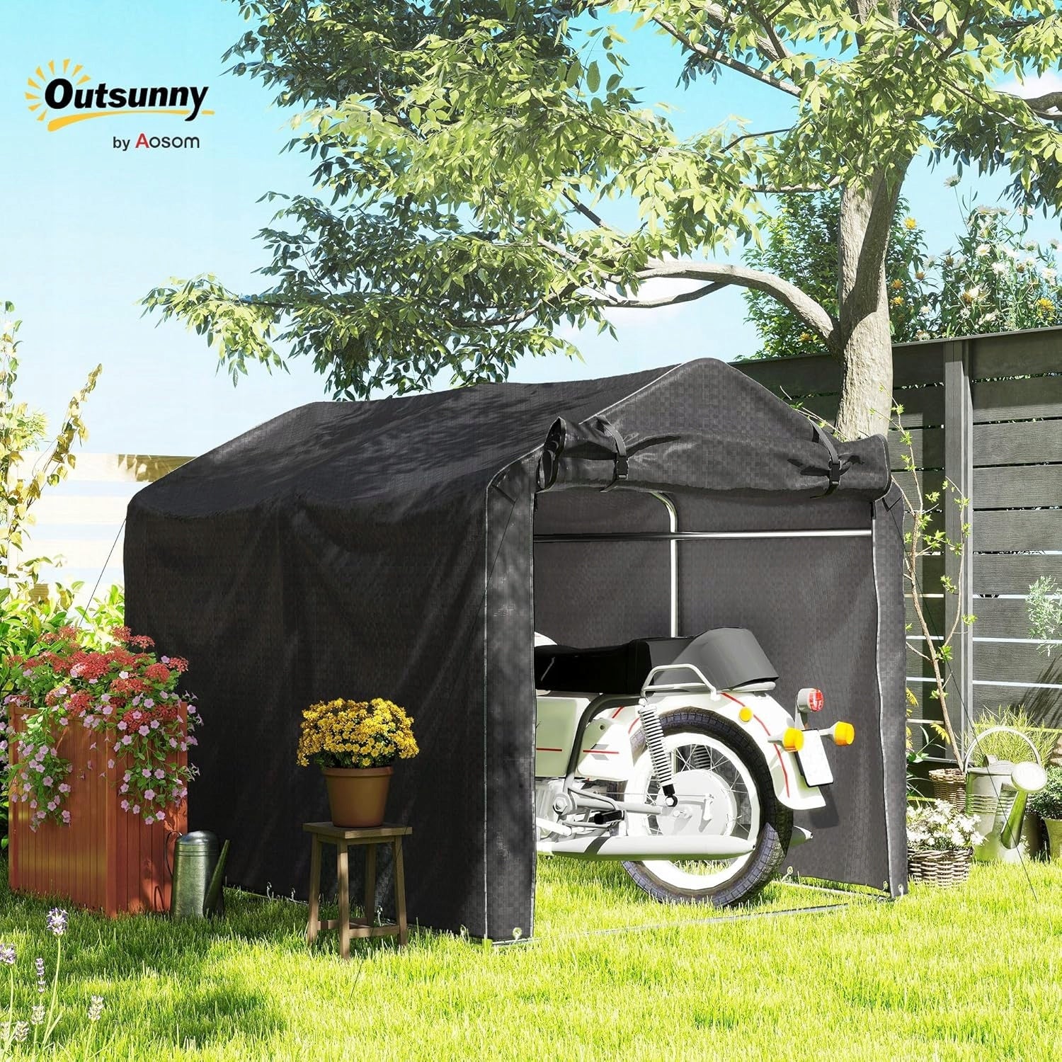Garage Tent for Tools Bike Quad Garage Storage Tool House Manufacturer GRINDI IN THE GARDEN