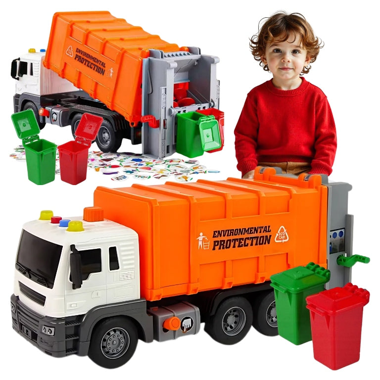 Garbage truck LARGE truck toy INTERACTIVE for children boy 3 years old Packaging status original