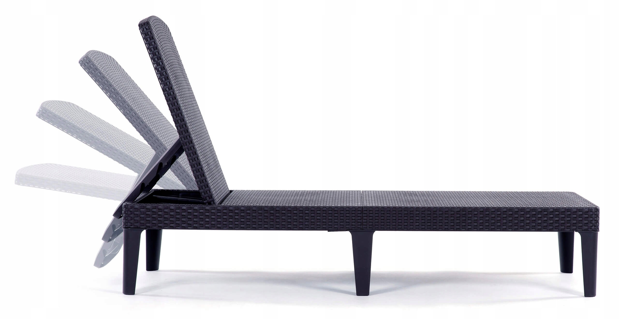 Garden Beach Lounger for Swimming Pool Terrace JAIPUR GRAPHITE Kind sunbed