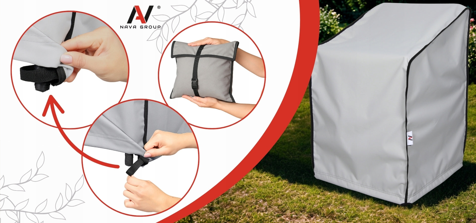 Garden Chair Cover Waterproof Tarpaulin Chair Strong Product width 70 cm