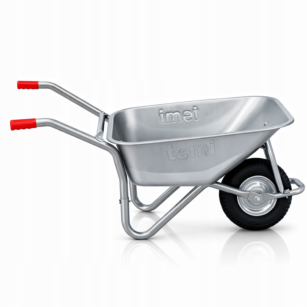 Garden Construction Wheelbarrow STRONG 100l - up to 150kg, Zinc, Strong, Solid Packaging status original