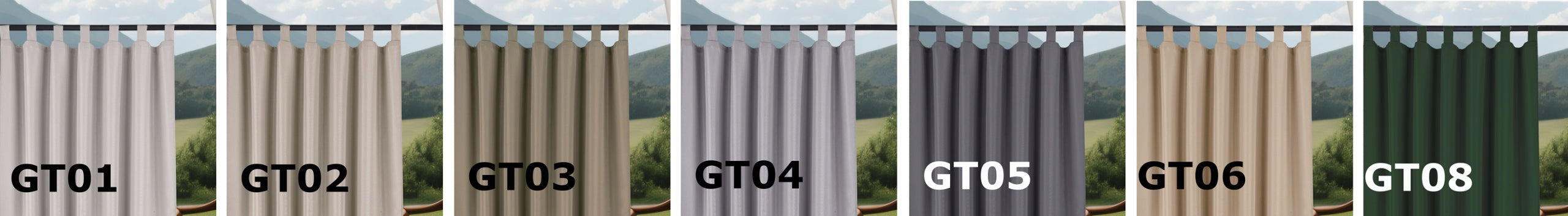 Garden Curtain 155x200 Waterproof Terrace Curtains for Gazebo on Harness Manufacturer code Zasłona wodoodporna tarasowa