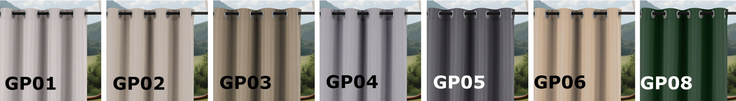 Garden Curtain 155x200 Waterproof Terrace Curtains for Gazebo on Harness Packaging status original