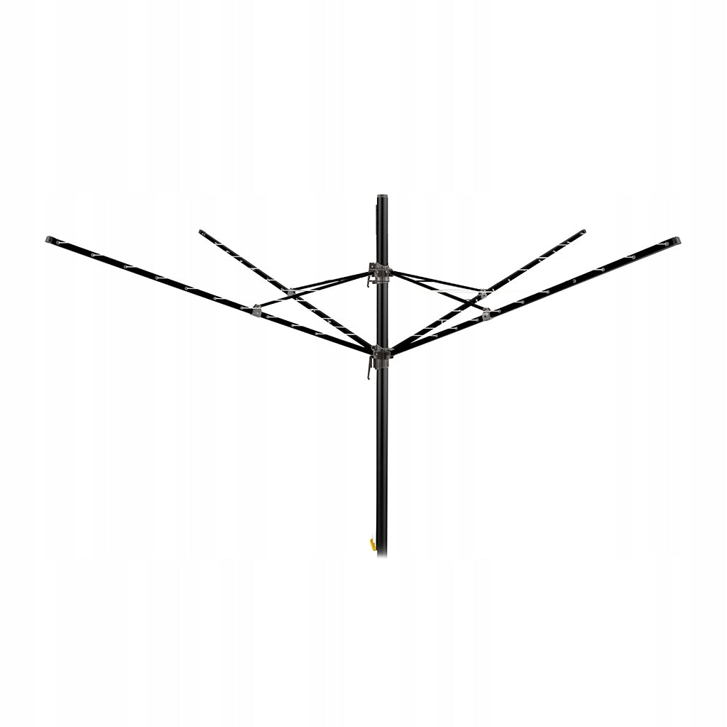 Garden Dryer Aluminum Rotating 4 Arms Black Wendela Rorets