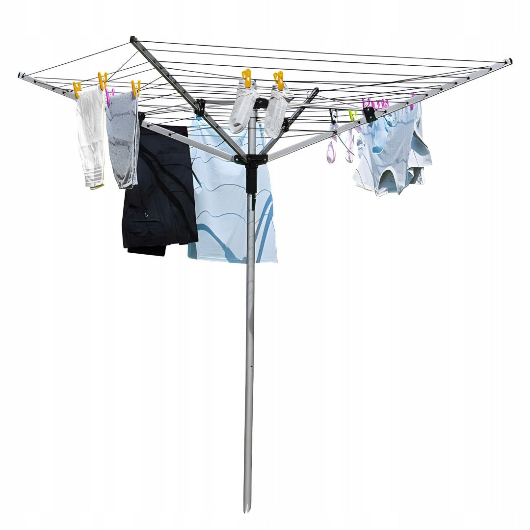 Garden Dryer Aluminum Rotating 60m Cover Strings Anchor Drill Kind Stationary
