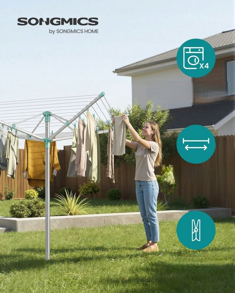 Garden Dryer for Backyard Laundry Adjustable Vertical Spacious Manufacturer code LLR303EZ01