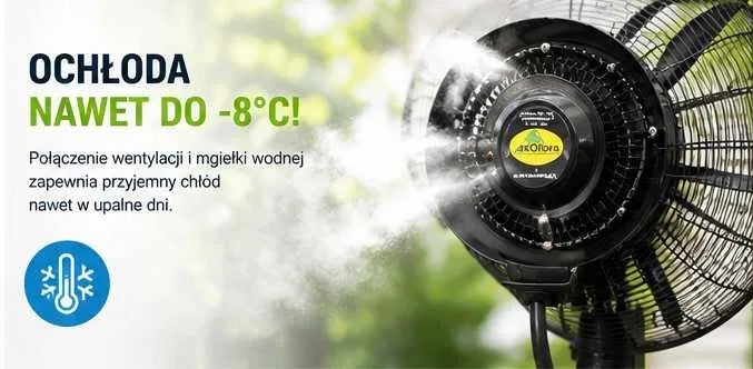 Garden Fan with Humidifier Air Conditioning Balcony Garden Brand EXOFLORA