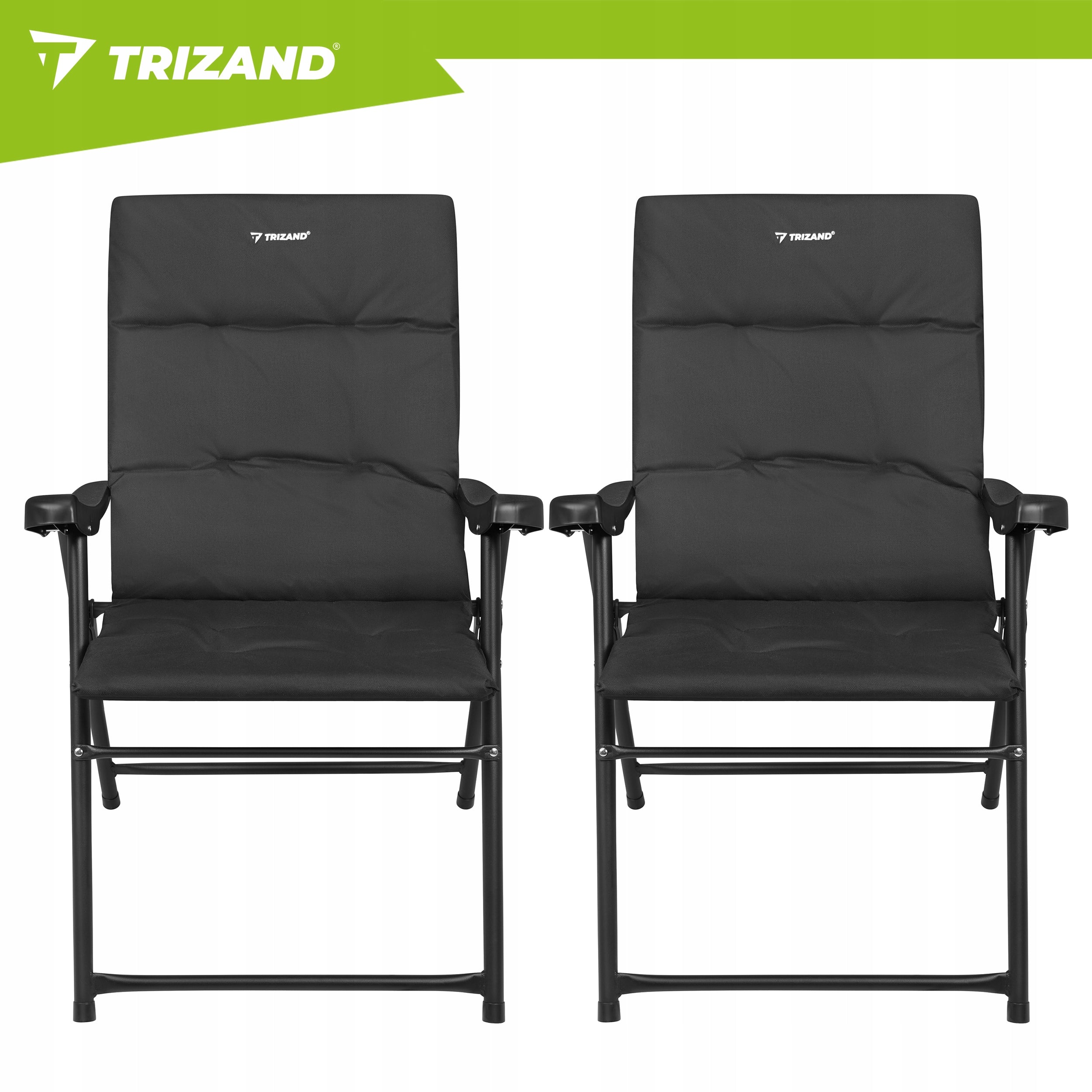 Garden Folding Hiking Chair 2pcs with Camping Backrest Set Packaging status original