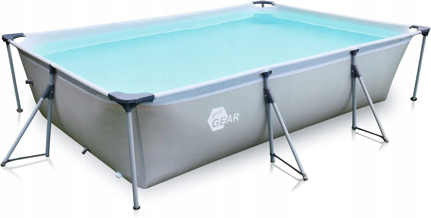 Garden Framed Pool Rectangular Family Large Solid 300x200 XXL