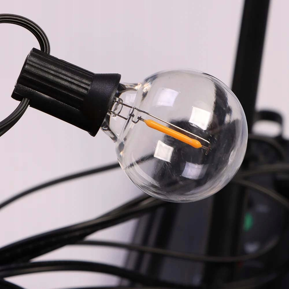 Garden Garland 20m Light Chain 20x Outdoor LED Light Bulbs E12 230V Manufacturer code 4714