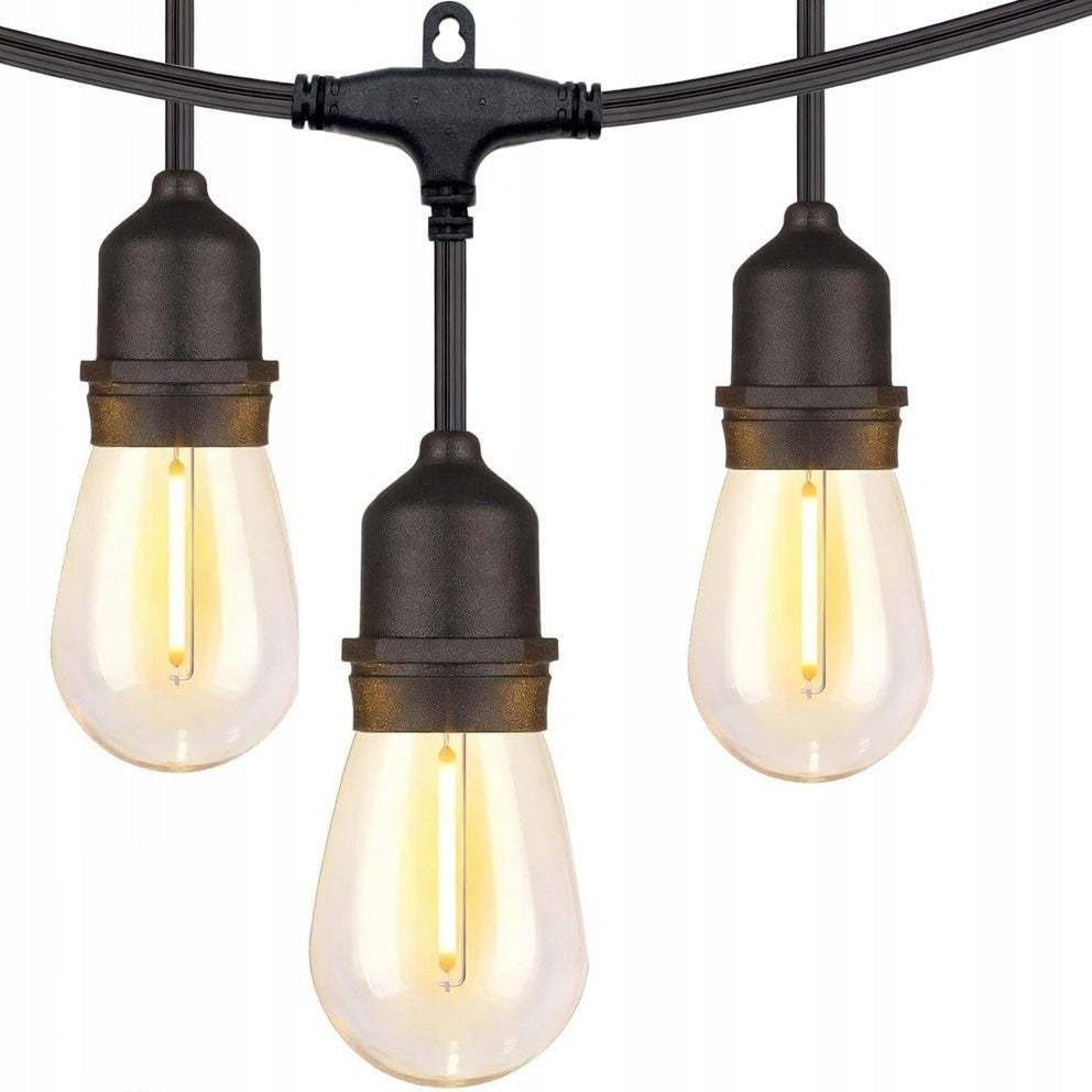 Garden Garland Light 10M 10X LED Bulb E27 Waterproof Cord Packaging status original