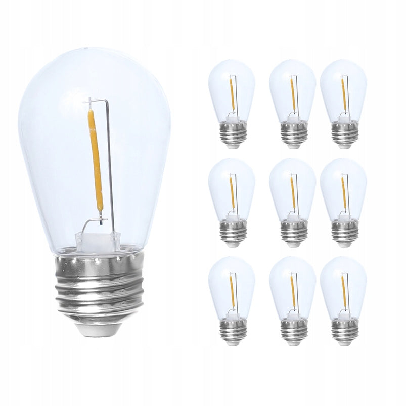 Garden Garland Light 10M 20X Bulb LED E27 + Waterproof Cable Length 2000 cm
