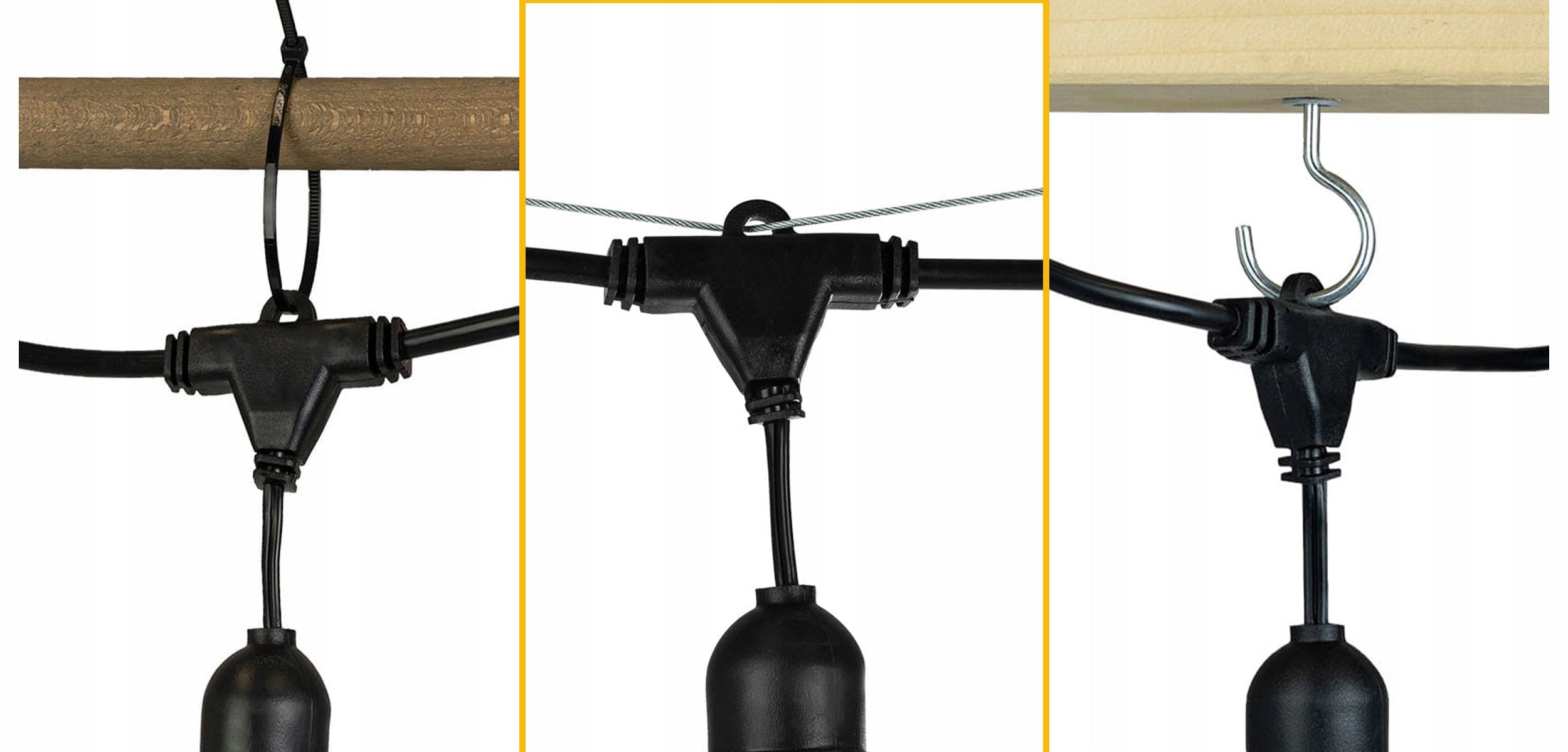 Garden Garland Light 15M 30X LED Bulb E27 + Waterproof Cord Brand LEDLUX